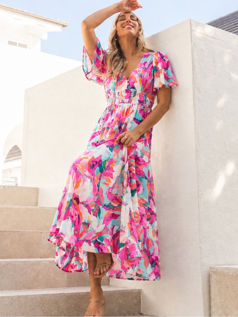 Abel the Label Floral Print Dress